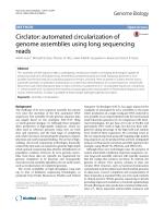 Circlator: automated circularization of genome assemblies using long sequencing reads