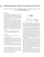 Ambient Backscatter: Wireless Communication Out of Thin Air