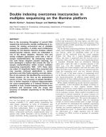 Double indexing overcomes inaccuracies in multiplex sequencing on the Illumina platform