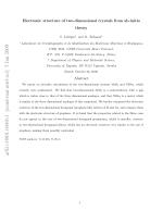 Electronic structure of two-dimensional crystals from ab-initio theory