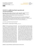 GLEAM v3: satellite-based land evaporation and root-zone soil moisture