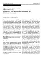 Localization of grasp representations in humans by PET: 1. Observation versus execution