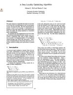 A Data Locality Optimizing Algorithm