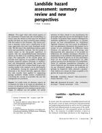 Landslide hazard assessment: summary review and new perspectives