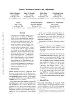 Publicly Available Clinical BERT Embeddings