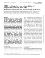 KEGG for integration and interpretation of large-scale molecular data sets