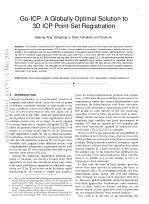 Go-ICP: A Globally Optimal Solution to 3D ICP Point-Set Registration