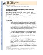 Nitrile-Containing Pharmaceuticals: Efficacious Roles of the Nitrile Pharmacophore
