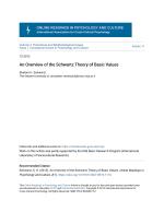 An Overview of the Schwartz Theory of Basic Values