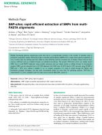 SNP-sites: rapid efficient extraction of SNPs from multi-FASTA alignments