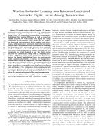Wireless Federated Learning over Resource-Constrained Networks: Digital versus Analog Transmissions