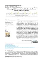 Enhancing AIKU Adoption: Insights from the Role of Habit in Behavior Intention