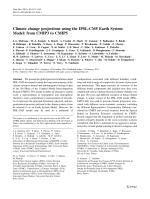 Climate change projections using the IPSL-CM5 Earth System Model: from CMIP3 to CMIP5