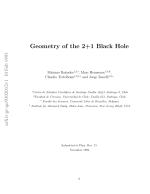 Geometry of the 2+1 Black Hole