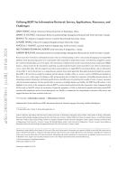 Utilizing BERT for Information Retrieval: Survey, Applications, Resources, and Challenges