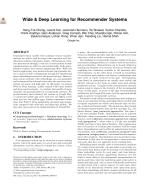 Wide & Deep Learning for Recommender Systems