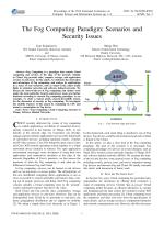 The Fog Computing Paradigm: Scenarios and Security Issues