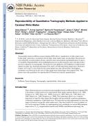 Reproducibility of Quantitative Tractography Methods Applied to Cerebral White Matter
