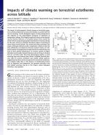 Impacts of climate warming on terrestrial ectotherms across latitude
