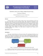 Estimations of the Cycle of Money Without Escape Savings