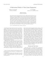 A Motivational Model of Video Game Engagement