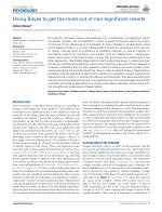 Using Bayes to get the most out of non-significant results