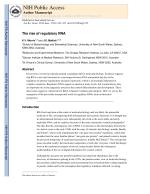 The rise of regulatory RNA