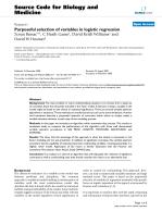 Purposeful selection of variables in logistic regression