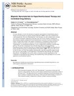 Magnetic Nanomaterials for Hyperthermia-based Therapy and Controlled Drug Delivery