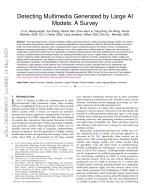 Detecting Multimedia Generated by Large AI Models: A Survey