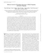 Efficient Control of Population Structure in Model Organism Association Mapping