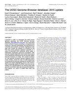 The UCSC Genome Browser database: 2015 update