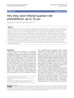 Very long wave infrared quantum dot photodetector up to 18 μm