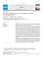 The impact of digital economy on rural revitalization: Evidence from Guangdong, China
