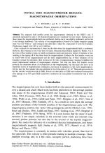 INITIAL ISEE MAGNETOMETER RESULTS: MAGNETOPAUSE OBSERVATIONS