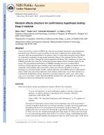 Random effects structure for confirmatory hypothesis testing: Keep it maximal