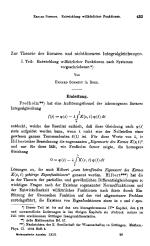 Zur Theorie der linearen und nichtlinearen Integralgleichungen. I. Teil: Entwicklung willkürlicher Funktionen nach Systemen vorgeschriebener.*