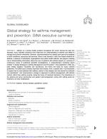Global strategy for asthma management and prevention: GINA executive summary