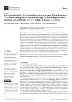 Lactiplantibacillus (Lactobacillus) plantarum as a Complementary Treatment to Improve Symptomatology in Neurodegenerative Disease: A Systematic Review of Open Access Literature
