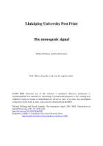 The monogenic signal