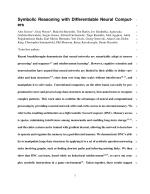 Symbolic Reasoning with Differentiable Neural Computers