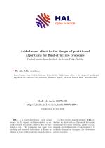 Added-mass effect in the design of partitioned algorithms for fluid-structure problems
