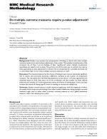 Do multiple outcome measures require p-value adjustment?