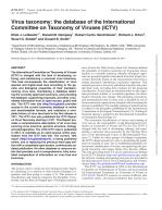 Virus taxonomy: the database of the International Committee on Taxonomy of Viruses (ICTV)