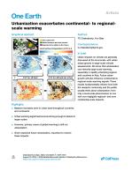 Urbanization exacerbates continental- to regional-scale warming
