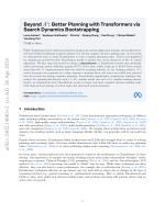 Beyond A*: Better Planning with Transformers via Search Dynamics Bootstrapping