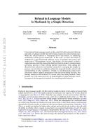 Refusal in Language Models Is Mediated by a Single Direction