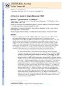 A Practical Guide to Single Molecule FRET