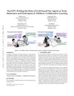 PeerGPT: Probing the Roles of LLM-based Peer Agents as Team Moderators and Participants in Children’s Collaborative Learning