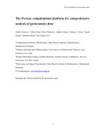 The Perseus computational platform for comprehensive analysis of (prote)omics data
